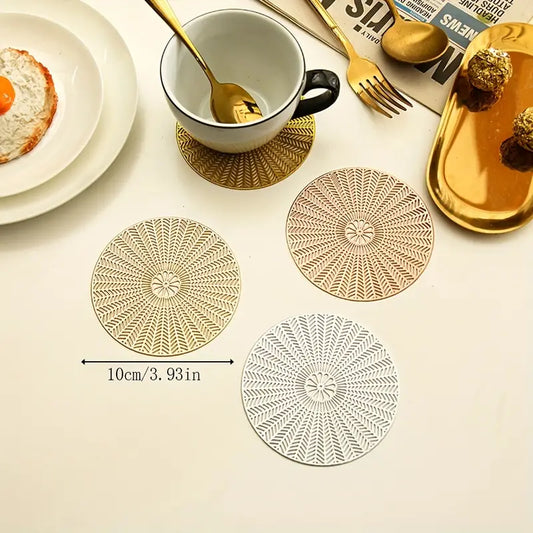 Gold Majestic Metallic Coaster (Pack of 6)