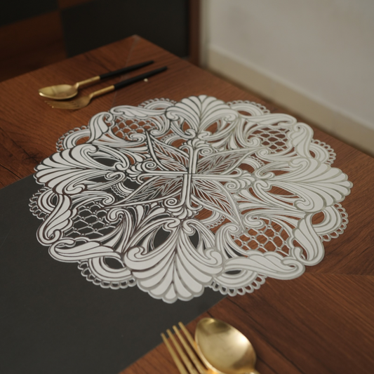 Floral Nest Metallic Table Mats