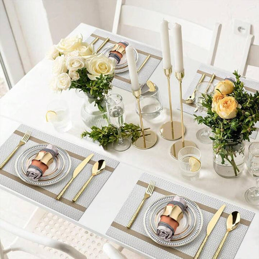 Table Mats Premium Gift Set (White)