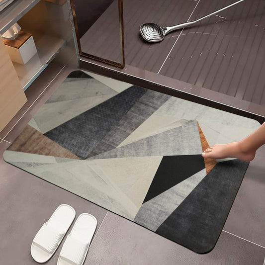 Anti-Slip Quick Drying Bath Mat, Glass, Absorbent PVC (24βX16β)