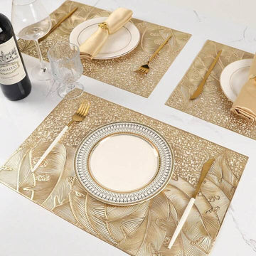 Leaf Waves Rectangle Table Mats