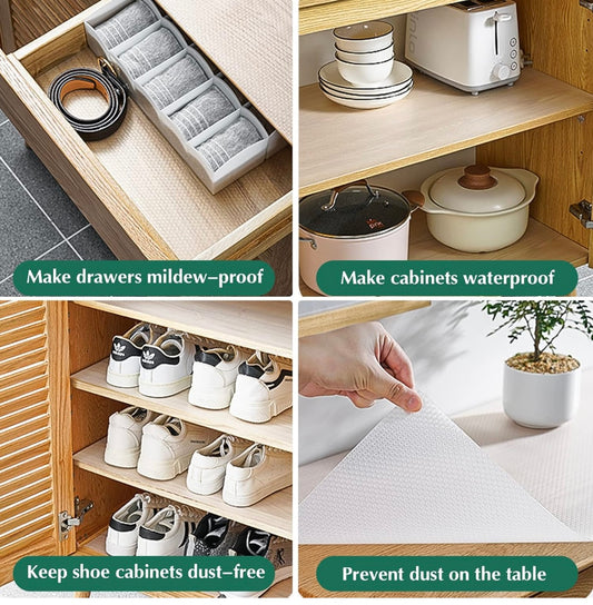 Shelf Liner 1.5 Mtr. White (set of 3)