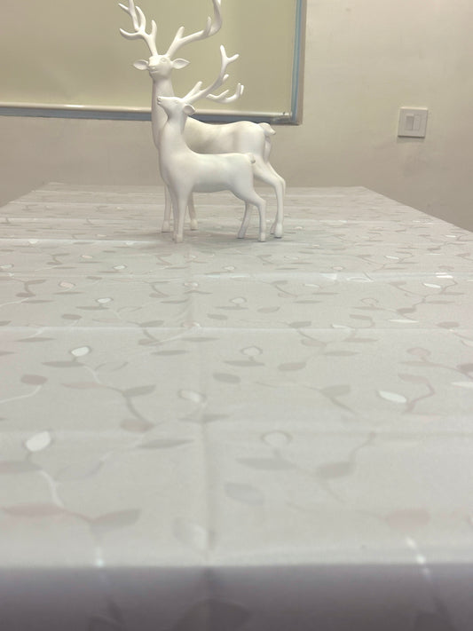 Grey Leaf Table Cover