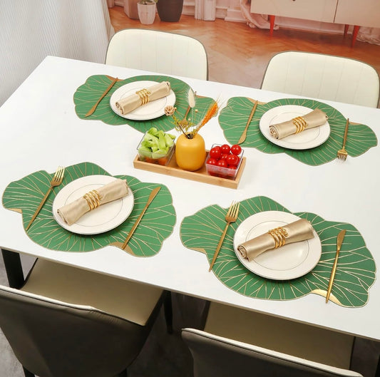 Hibiscus Metallic Table Mats