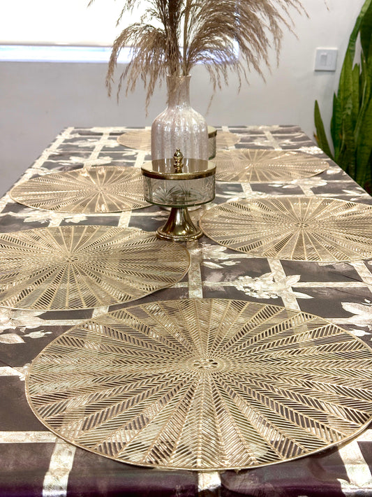 Floral Fizz Metallic Table Mats