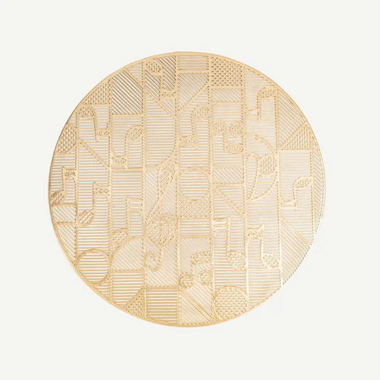 Musical Notes Metallic Table Mats
