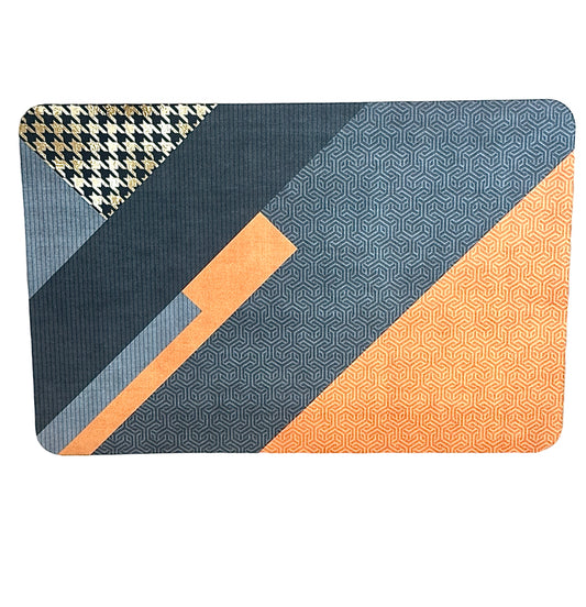 Anti-Slip Quick Drying Bath Mat, Orange Magic, Absorbent PVC (24βX16β)