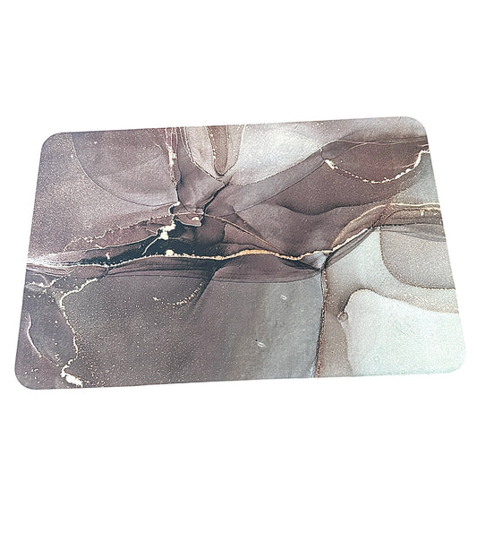 Anti-Slip Quick Drying Bath Mat, Marble Magic Absorbent PVC (24βX16β)