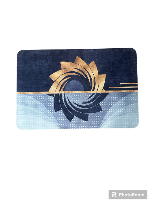 Anti-Slip Quick Drying Bath Mat,Royal Mystic Absorbent PVC (24βX16β)