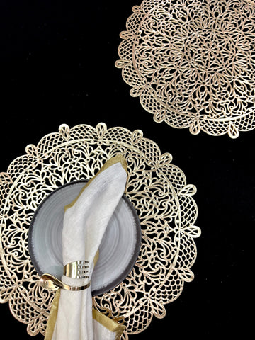 Mandala Metallic Table Mats