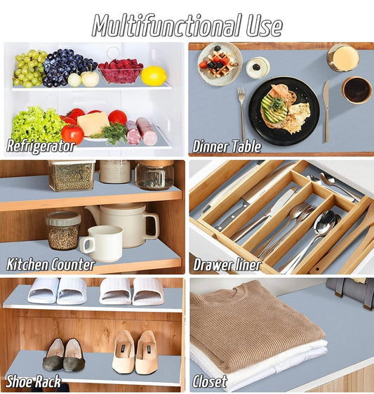 Shelf Liner 3 Mtr. Grey (Pack of 3)