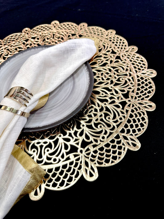 Mandala Metallic Table Mats