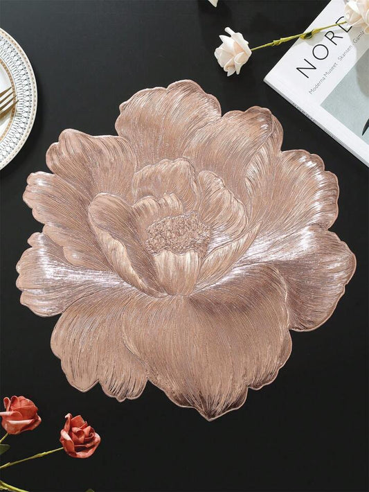 3D Rose  Metallic Table Mats