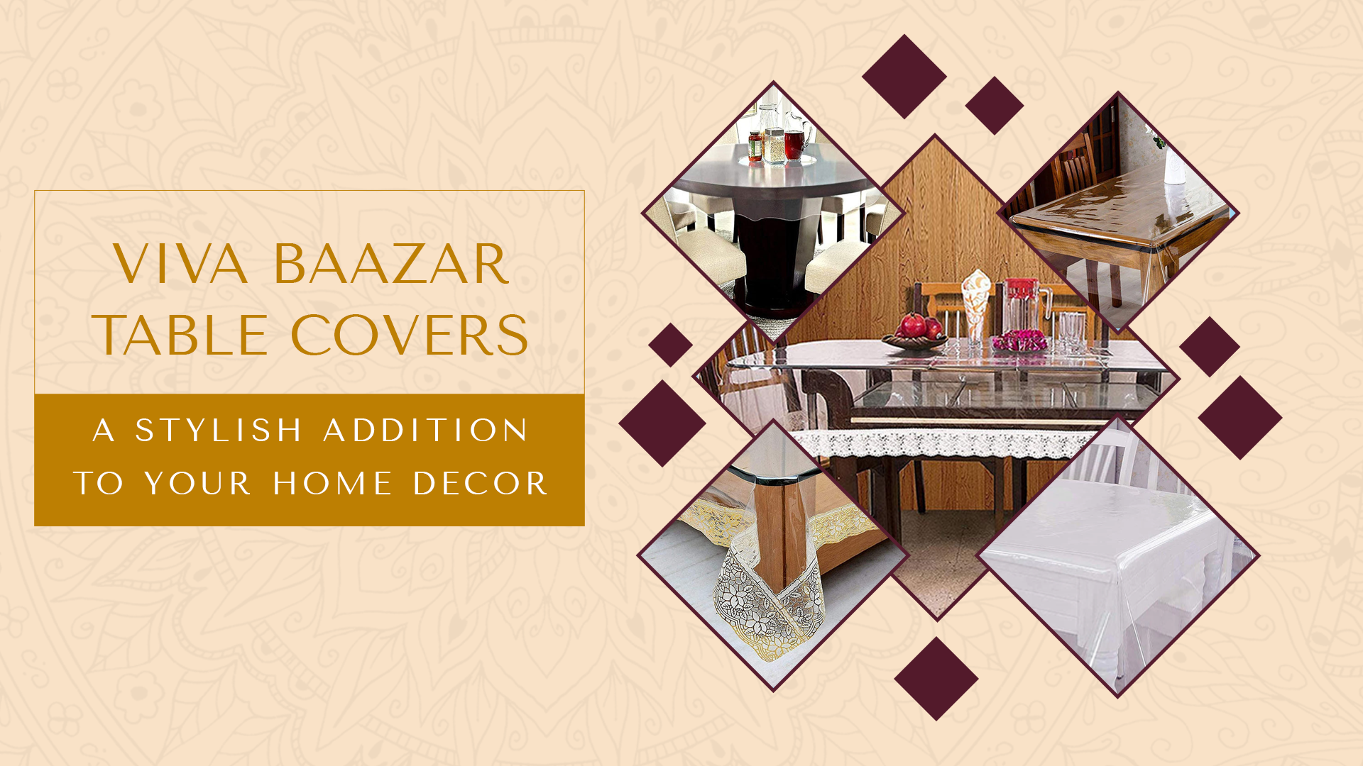 Viva Baazar Table Covers: A Stylish Addition to Your Home Decor