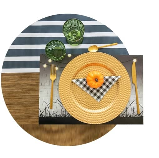 Buy Table Placemats Online, Round Placemats, Kitchen placemats