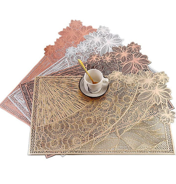 Funky Fusion Rectangle Metallic Table Mats