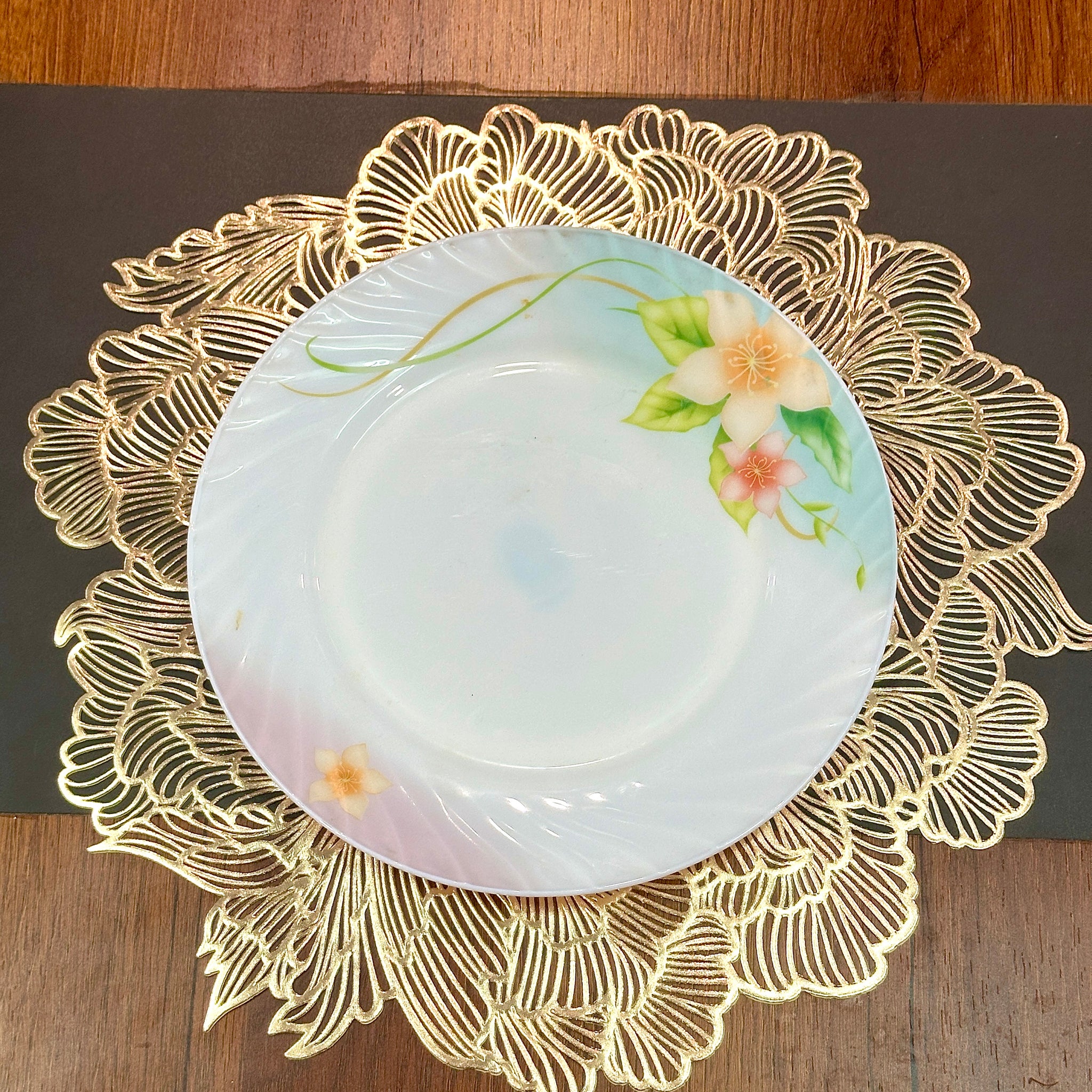 Flower Passion Metallic Table Mats