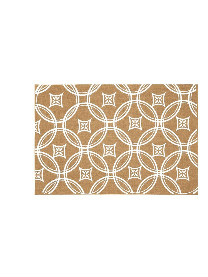 White Aesthetic Jute Look Mat Set