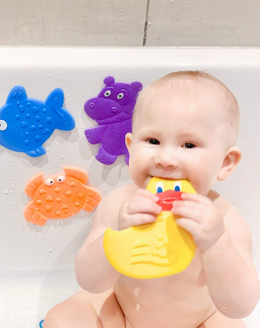 4pcs Cartoon Animal Anti-Slip Mat/Tub Safety Mats