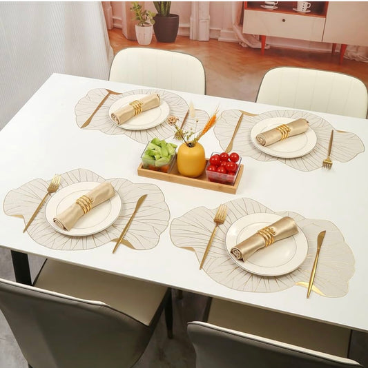 Hibiscus Metallic Table Mats