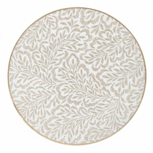 Leaf Artistic Metallic Table Placemats