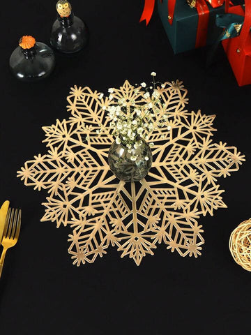 Snowflakes Metallic Table Mats