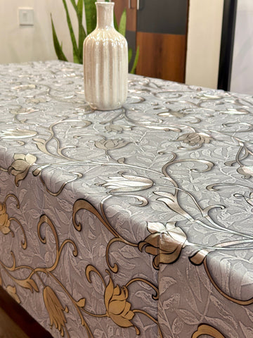 Lily Bloom Metallic Table Cover