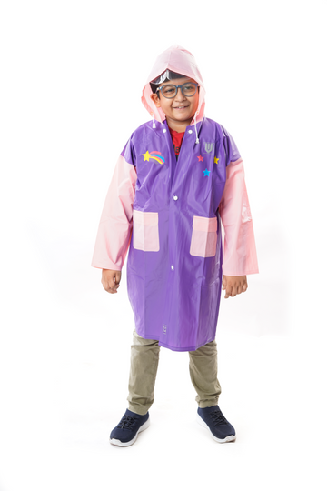 Aqua Unicorn Waterproof Long Sleeves Raincoat