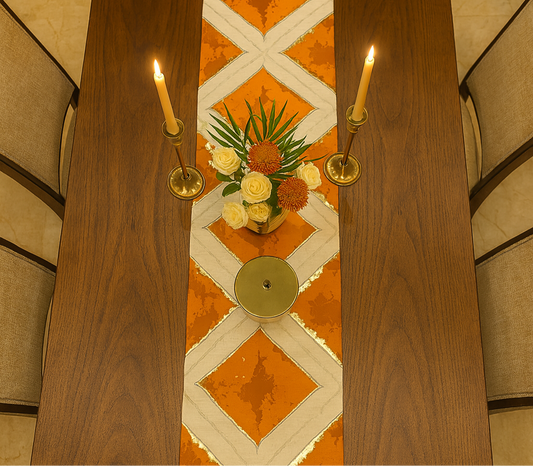 Premium Swirl Runners (Orange Splash)