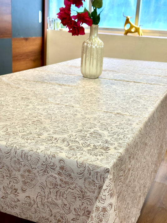 Floral Mist Shimmer Table Cover