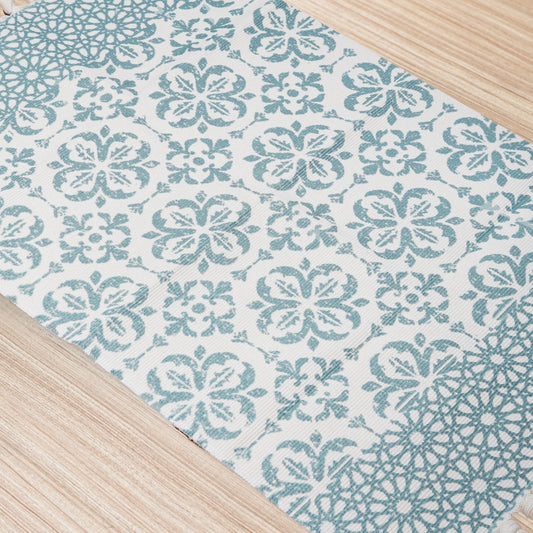 Super Soft Anti Slip Door Mat (Sky Blue, Round & Square)