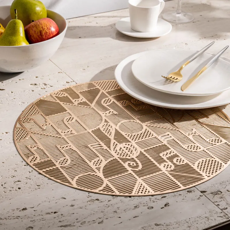 Musical Notes Metallic Table Mats