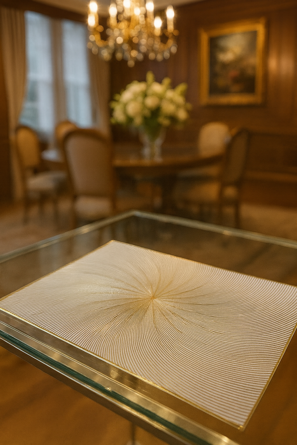 Sparkle Spiral Metallic Table Placemats