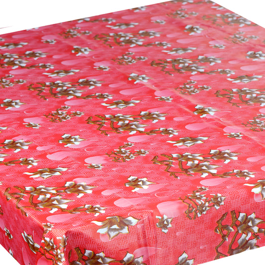 Luxury Furnishings Fancy Table Cover Red Rose Printed - Red