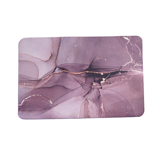 Anti-Slip Quick Drying Bath Mat, Lavender, Absorbent PVC (24”X16”)