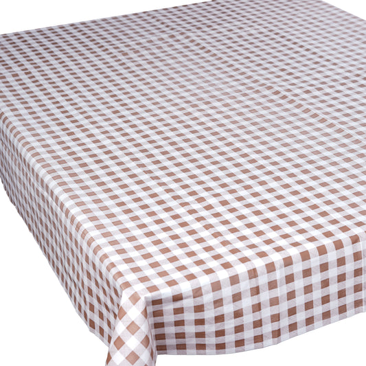 Luxury Furnishings Fancy Table Cover Checkered - White