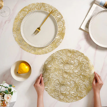 Transparent Floral Tablemats