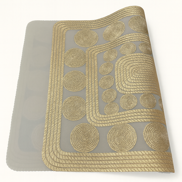 Premium Circle Magic Metallic Table Placemats