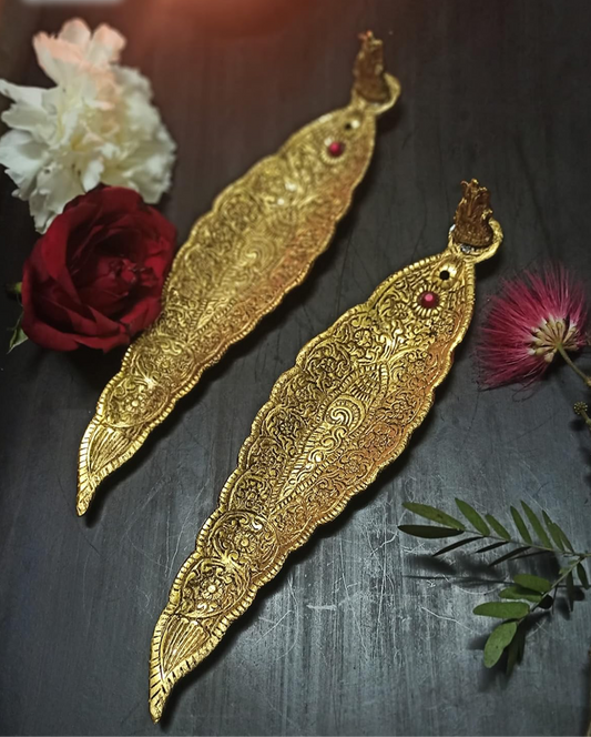 Antique Metal Incense Stick Holder Agarbatti Stand (Pack of 2)