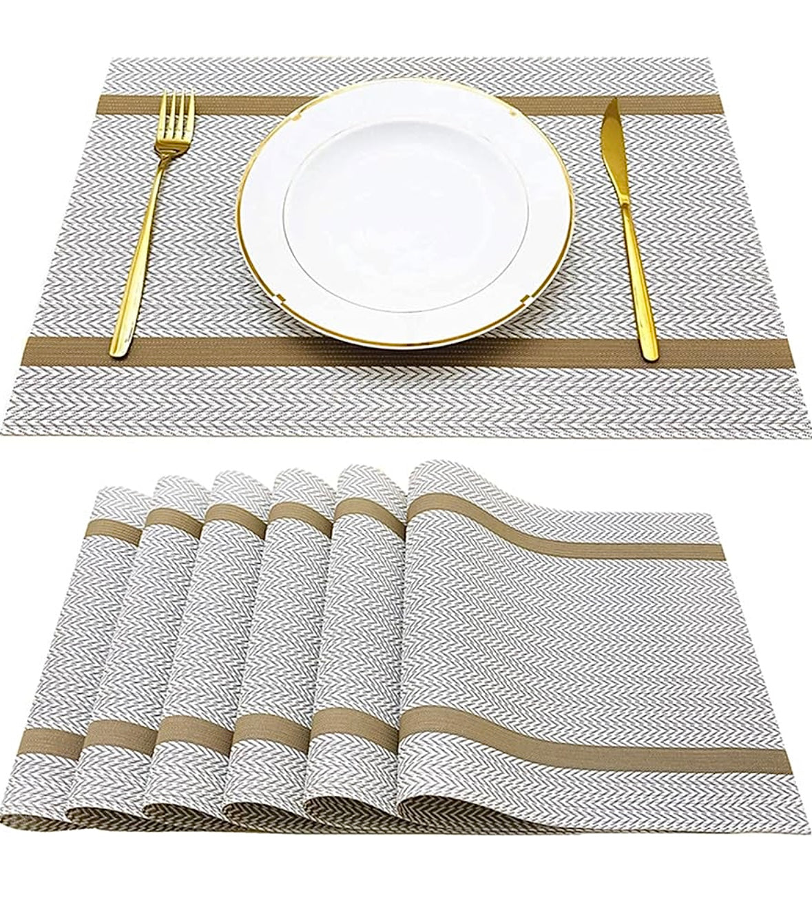 Table Mats Premium Gift Set (White)