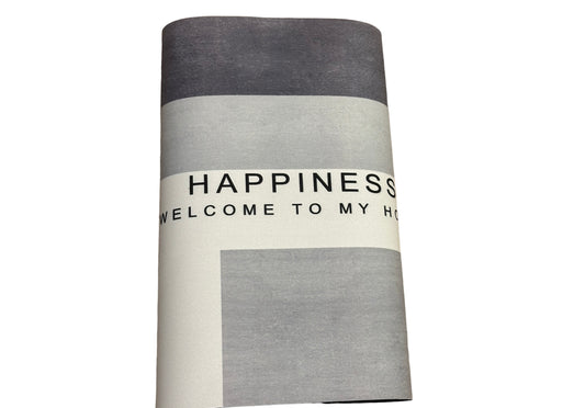 Anti-Slip Quick Drying Bath Mat, Happiness, Absorbent PVC (24”X16”)