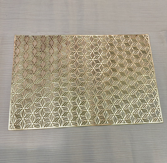 Star Spark Rectangle Metallic Table Mats