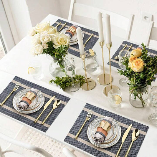 Table Mats Premium Gift Set (Royal Blue)