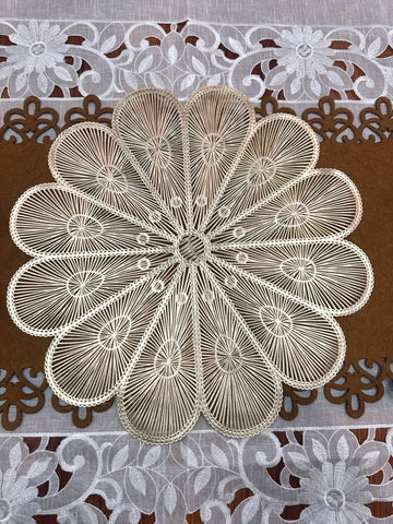 Premium Flower Decor Metallic Table Mats