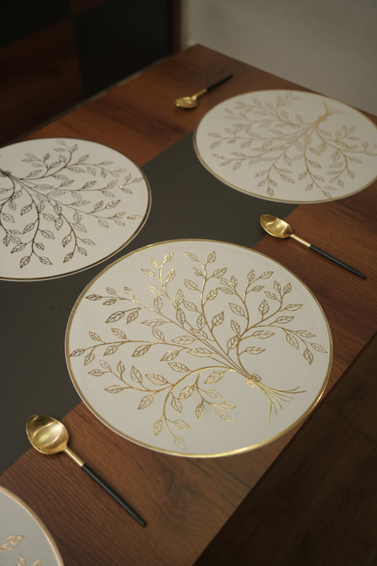 Bonsai Metallic Table Mats