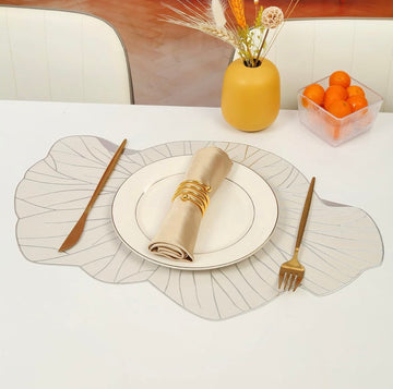 Hibiscus Metallic Table Mats