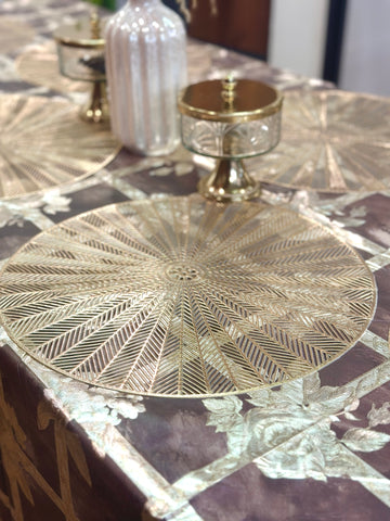 Floral Fizz Metallic Table Mats