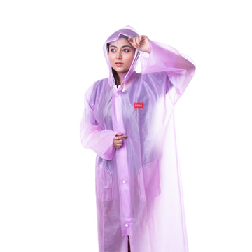 Victoria Long Hooded Raincoat