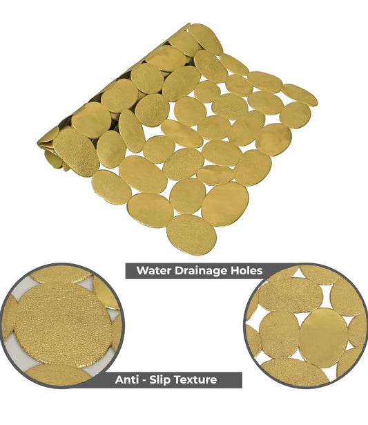 Pebbles Metallic Anti-Slip Bath Mats