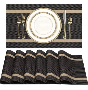 Table Mats Premium Gift Set (Black)